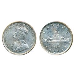 1936.  ICCS Mint State-65.  Brilliant white and frosty, with just a touch of blue toning.