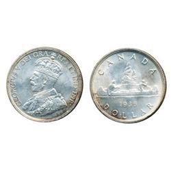 1936.  ICCS Mint State-64;  1936.  ICCS Mint State-63.  Both with very light toning.