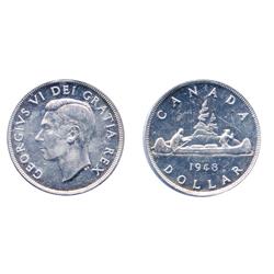 1948.  ICCS Mint State-62.  Very light golden toning.