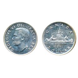 1950.  ICCS Proof-Like-64.  Traces of light blue and violet toning.  1951.  ICCS Proof-Like-65.  Bri