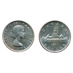 1953. NSF.  ICCS Mint State-65.  A very lightly toned Gem.