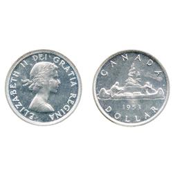 1953. SF.  ICCS Proof-Like-65.  'Cameo'.  Deep mirror fields.