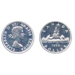 1955. Arnprior.  ICCS Proof-Like-66.  A premium quality dollar with superb 'eye appeal'.