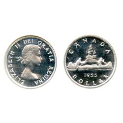 1955. Arnprior.  NGC graded Proof-Like-64.  Brilliant, with a light cameo bust.