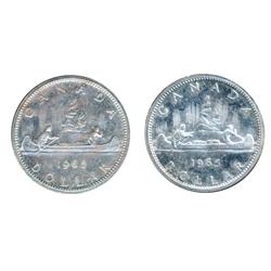 1965. Type Three.  Proof-Like-64 or better.  Lot of two (2) coins.  Both are brilliant, with 'Heavy 