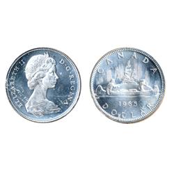 1965. Type Four.  ICCS Mint State-64.  Fully brilliant.