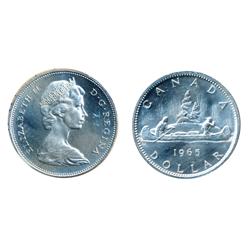 1965. Type Five.  ICCS Mint State-64.  Brilliant.