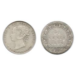 1896. Obverse port. #1.  PCGS graded Extra Fine-40.  Medium heavy toning.