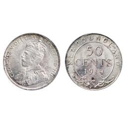 1919-C.  ICCS Mint State-64.  A lightly toned example.  Rarely found in higher grade.