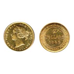 1865.  Extra Fine-45.  Tiny pin scratches on reverse, mentioned for the sake of accuracy.  Brilliant