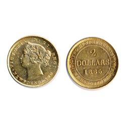 1885.  Extra Fine-45.  Bright yellow gold luster.