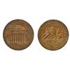 Image 1 : Obv: BANK OF MONTREAL/1817 CENTENARY 1917. Building;  Rev: Shield, with two Indians.  Copper.  34mm.