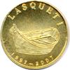 Image 1 : Lasqueti Mint.  2007. Obv: Dory. LASQUETI/1997-2007. Rev: 1/10 oz./.9999 Gold.  Marijuana plants. (C