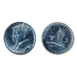 TEST Token.  25 Cents.  CH-TT-25.3B.  Royal Visit.  Conjoined busts.  Non-magnetic.  Mint State-63.