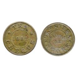 Breton-902.  Gass' Tea Cheque.  ICCS Very Fine-30.