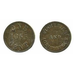 Breton-920.  PE-6A1.  1d.  1855.  ICCS Extra Fine-45.