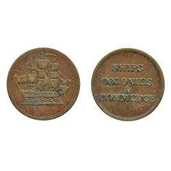 Breton-997. Lees-7. Lees-8. Ships, Colonies & Commerce.  Both ICCS Very Fine-30.