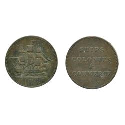 Breton-997. Lees-27. Ships, Colonies & Commerce.  ICCS Very Fine-20. (Corrosion).