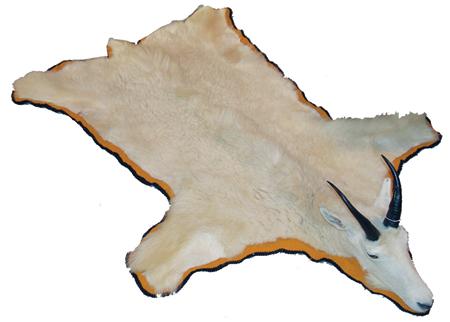 Mount Goat Rug Rocky Mountain Goat Rug