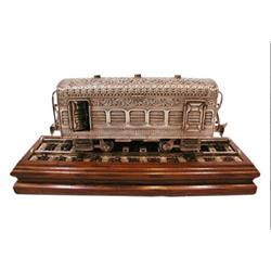 Sterling Silver Royalty Rail Coach Model Limited Edition 112 Oz (3500 Grams) "Timeless Treasure"