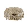 Image 1 : Octagon  Jewelry Box - Hand Made Heavily Decorated  Sterling Silver Jewelry Box/ Utility Box - 29 Oz