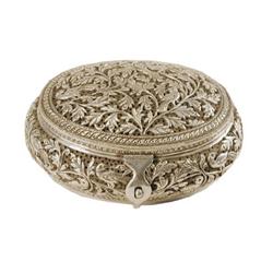 Jewelry Box - Hand Made Heavily Decorated  Sterling Silver Jewelry Box/ Utility Box – 14.50 Oz (450 