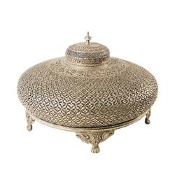 Jewelry Box - Hand Made Heavily Decorated  Sterling Silver Jewelry Box/ Utility Box – 38.5 Oz (1200 