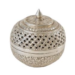 Jewelry Box - Hand Made Heavily Decorated  Sterling Silver Jewelry Box/ Utility Box – 4.7 Oz (150 Gr