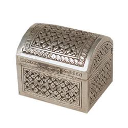 Jewelry Box - Hand Made Heavily Decorated  Sterling Silver Jewelry Box/ Utility Box – 9.5  Oz (300 G