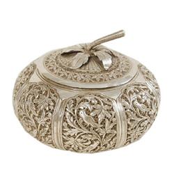 Jewelry Box - Hand Made Heavily Decorated  Sterling Silver Jewelry Box/ Utility Box – 27  Oz (850 Gr