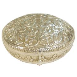 Snuff Box/Utility Box - Hand Made Heavily Decorated  Sterling Silver  Box/ Utility Box – 8  Oz (250 