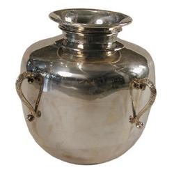 Decorative Urn/Flower Vase - Hand Made Heavily Decorated  Sterling Silver  Urn/Flower Vase – 25.8  O
