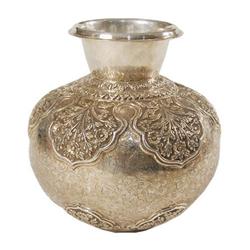 Decorative Urn/Flower Vase - Hand Made Heavily Decorated  Sterling Silver  Urn/Flower Vase – 25.8  O