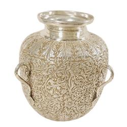 Decorative Urn/Flower Vase - Hand Made Heavily Decorated  Sterling Silver  Urn/Flower Vase – 25.8  O