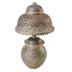 Lamp Shade  - Hand Made Heavily Decorated  Sterling Silver  Lamp Shade  – 51.44 Oz (1600 Grams) Appr