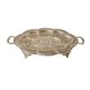 Image 1 : Round Serving Tray  - Sterling Silver Hand Made Heavily 41.80 Oz  (1300 Grams) Approximate "Timeless
