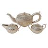 Image 1 : Sterling Silver Exclusive Tea Set  Hand Made Heavily Decorated  weighs  38.58 Troy Oz  (1200 Grams) 