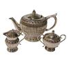 Image 1 : Sterling Silver Exclusive Tea Set  Hand Made Heavily Decorated  weighs  41.79 Troy Oz  (1300 Grams) 