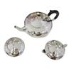 Image 1 : Sterling Silver Exclusive Tea Set  Hand Made Heavily Decorated  weighs 25.72 Troy Oz  (800 Grams) Ap