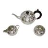 Image 1 : Sterling Silver Exclusive Tea Set  Hand Made Heavily Decorated  weighs 25.72 Troy Oz  (800 Grams) Ap