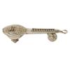 Image 1 : Sterling Silver Exclusive Decorative Musical Veena/Sittar/Santoor Set -with Hand Made Heavily Decora