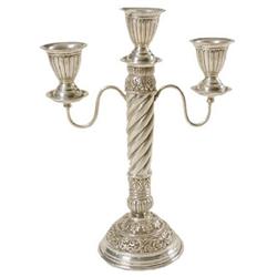 Sterling Silver Exclusive Decorative Candle Stick -with Hand Made Heavily Decorated  weighs 24.11  T