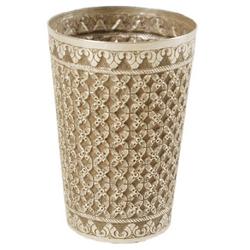 Set of 6 Tumblers  Sterling Silver Exclusive -with Hand Made Heavily Decorated  weighs 38.58  Troy O