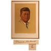 Image 1 : Normal Rockwell Signed Litho of JFK
