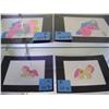 Image 1 : Animation Cels, MY LITTLE PONY, Lot of 4 pcs, all Mat Framed