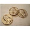 Image 1 : Three 1937 Washington Quarters