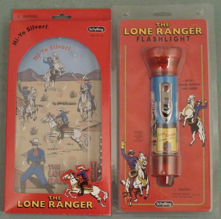 2 Lone Ranger Toys Schylling -Pinball Game Flashlight