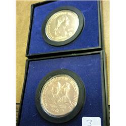 2 US MINT AMERICAS 1ST MEDALS 1972 & 73 BICENT.
