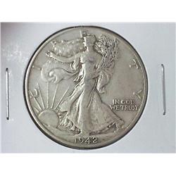 1942-D WALKING LIBERTY HALF DOLLAR