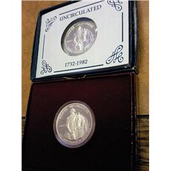 1982-D/S WASHINGTON HALF DOLLARS (UNC & PF)
